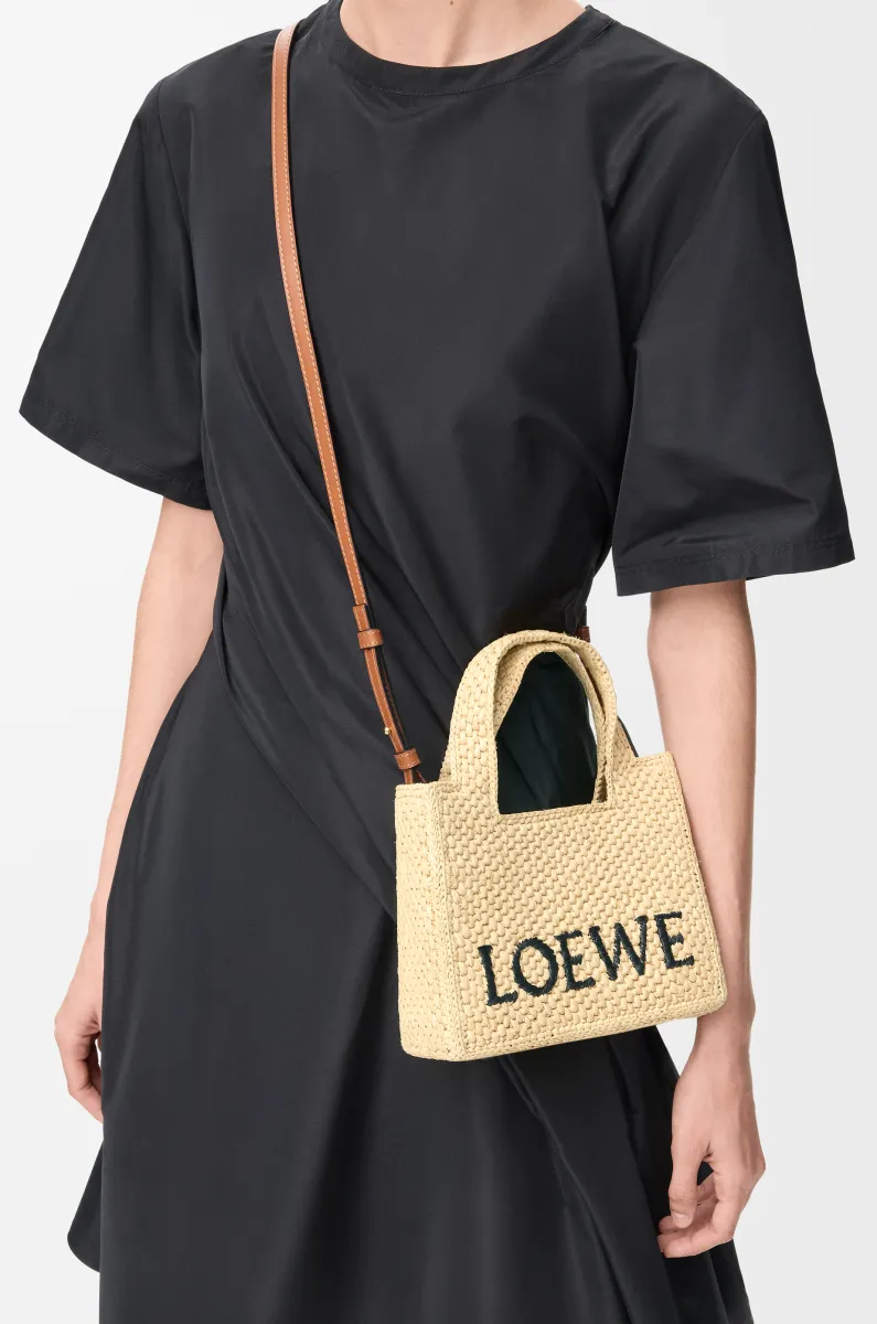 迷你拉菲草 LOEWE Font Tote 手袋