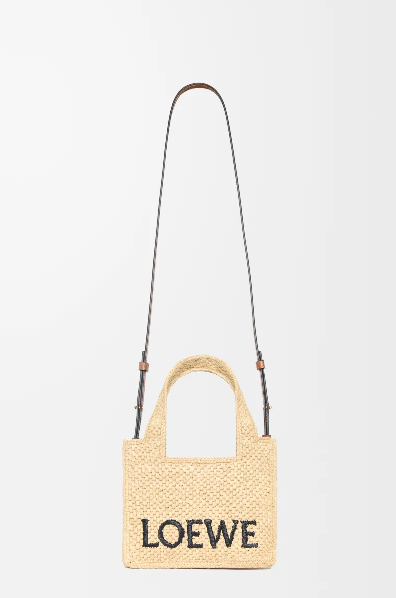 迷你拉菲草 LOEWE Font Tote 手袋