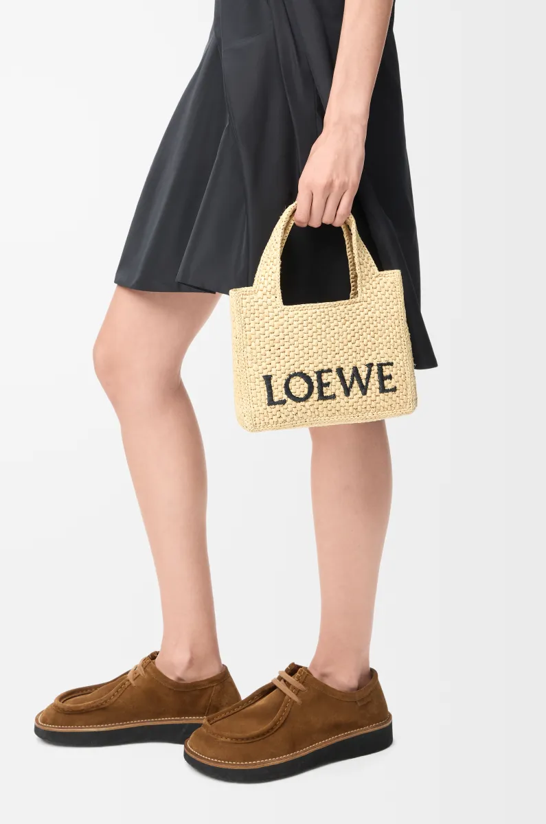 迷你拉菲草 LOEWE Font Tote 手袋