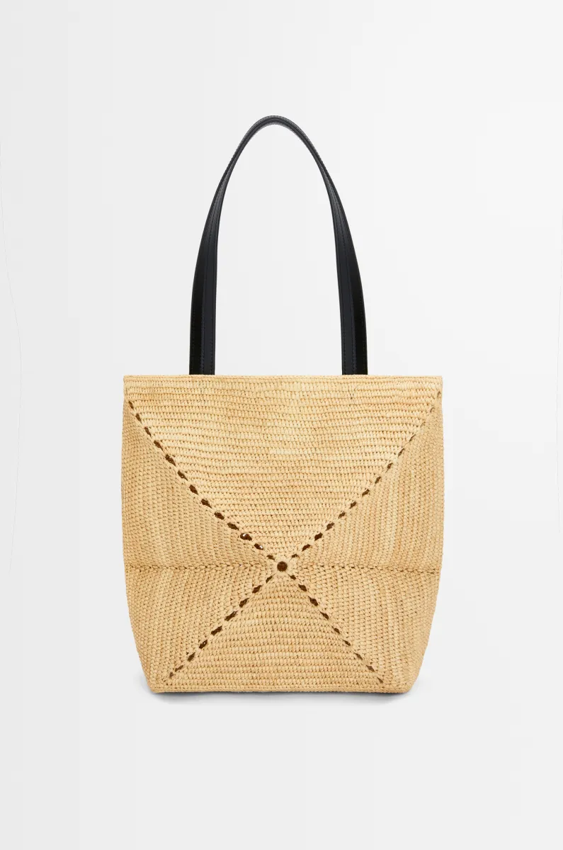 中号拉菲草 Puzzle Fold 手袋