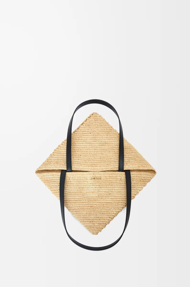 中号拉菲草 Puzzle Fold 手袋