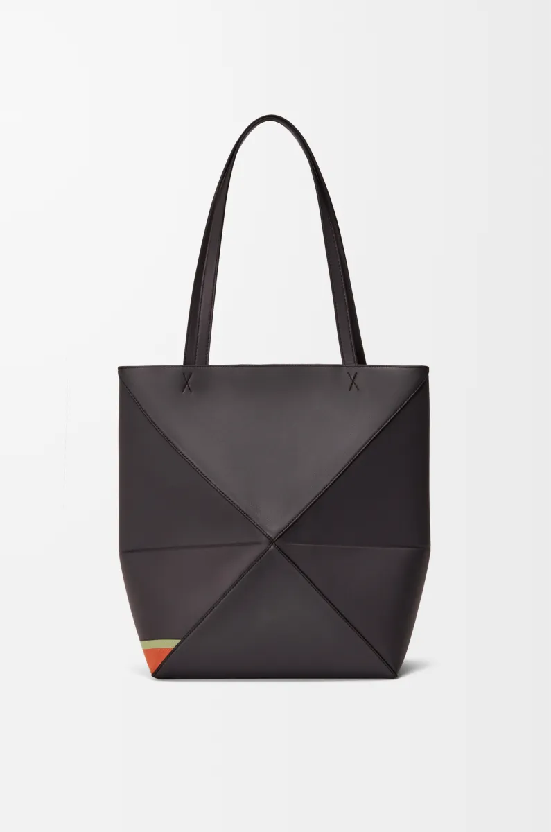 中号纳帕牛皮革 Futurist Cat Puzzle Fold 手袋