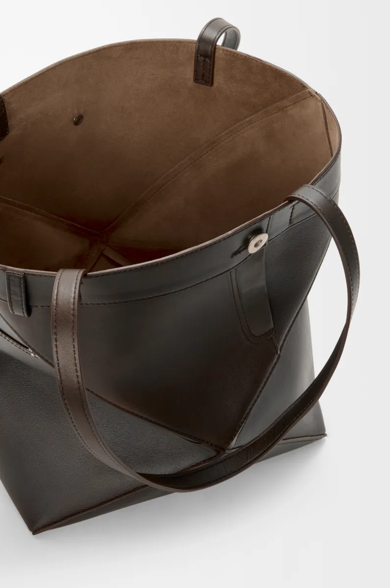 中号亮面牛皮革 Puzzle Fold Panta 手袋