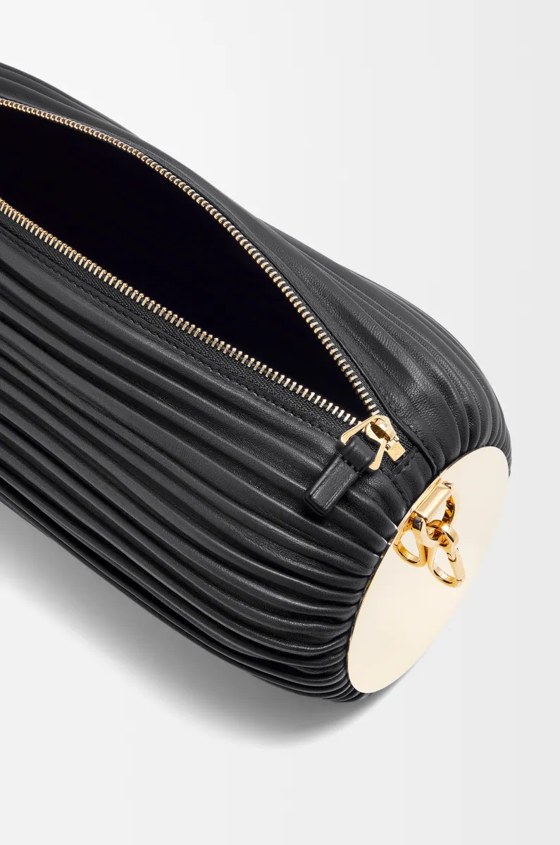 褶皱纳帕皮革手链小包