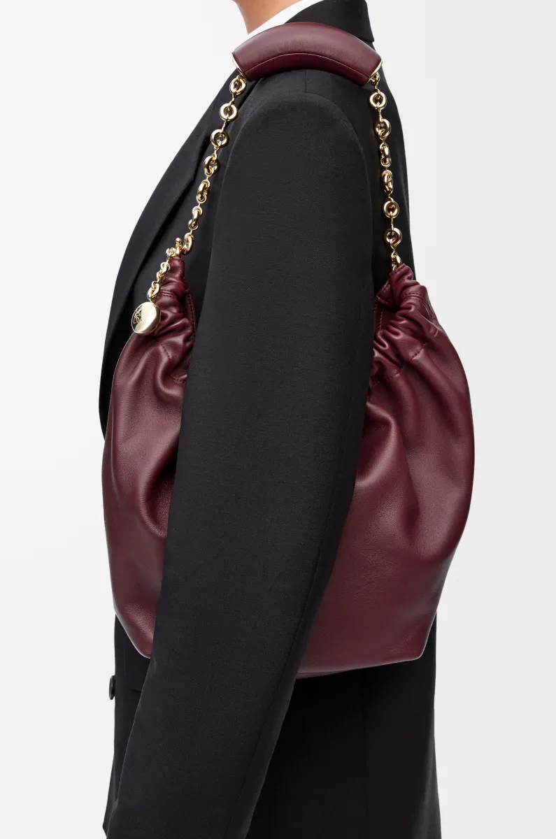 小号柔软纳帕羊皮革 Squeeze 手袋