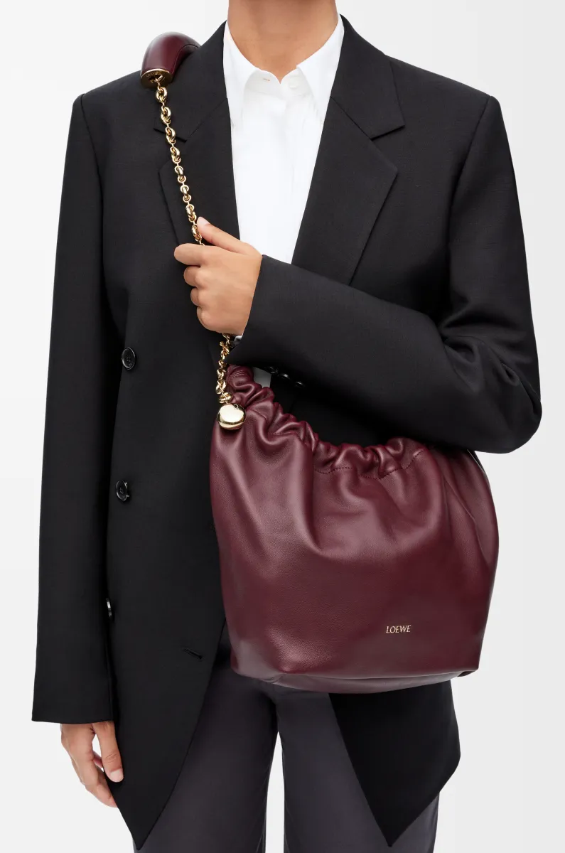 小号柔软纳帕羊皮革 Squeeze 手袋