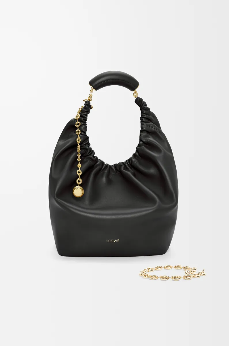 中号柔软纳帕羊皮革 Squeeze 手袋