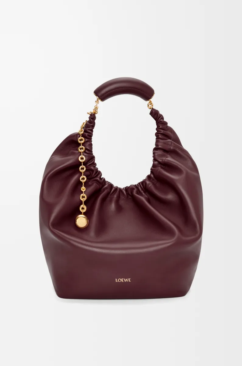 中号柔软纳帕羊皮革 Squeeze 手袋