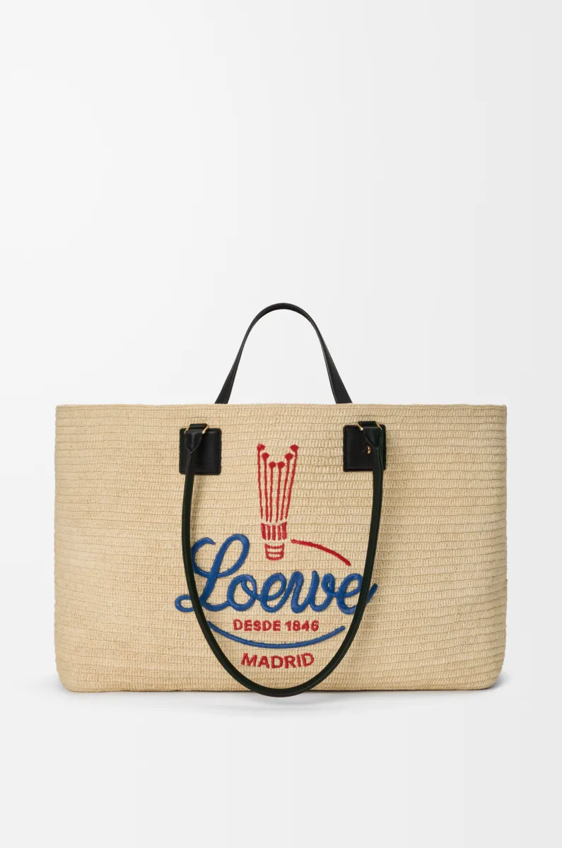 超大号拉菲草 Verano 托特手袋