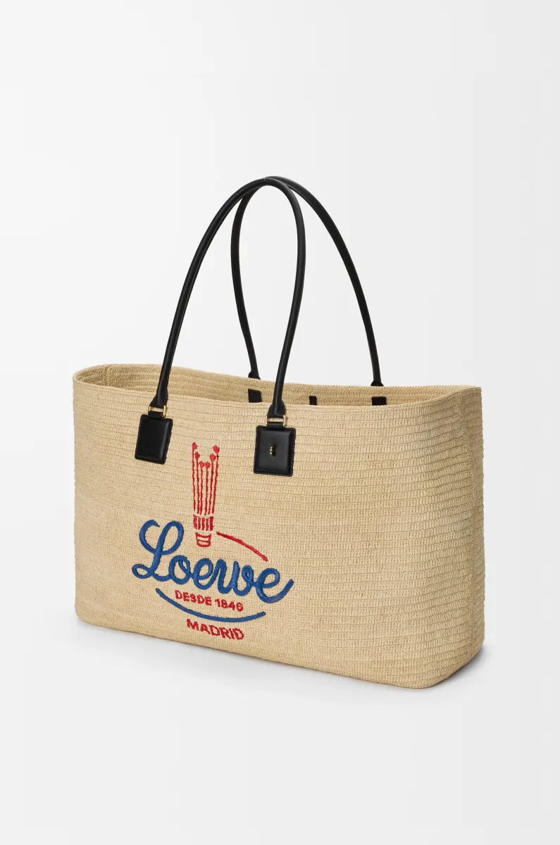 超大号拉菲草 Verano 托特手袋