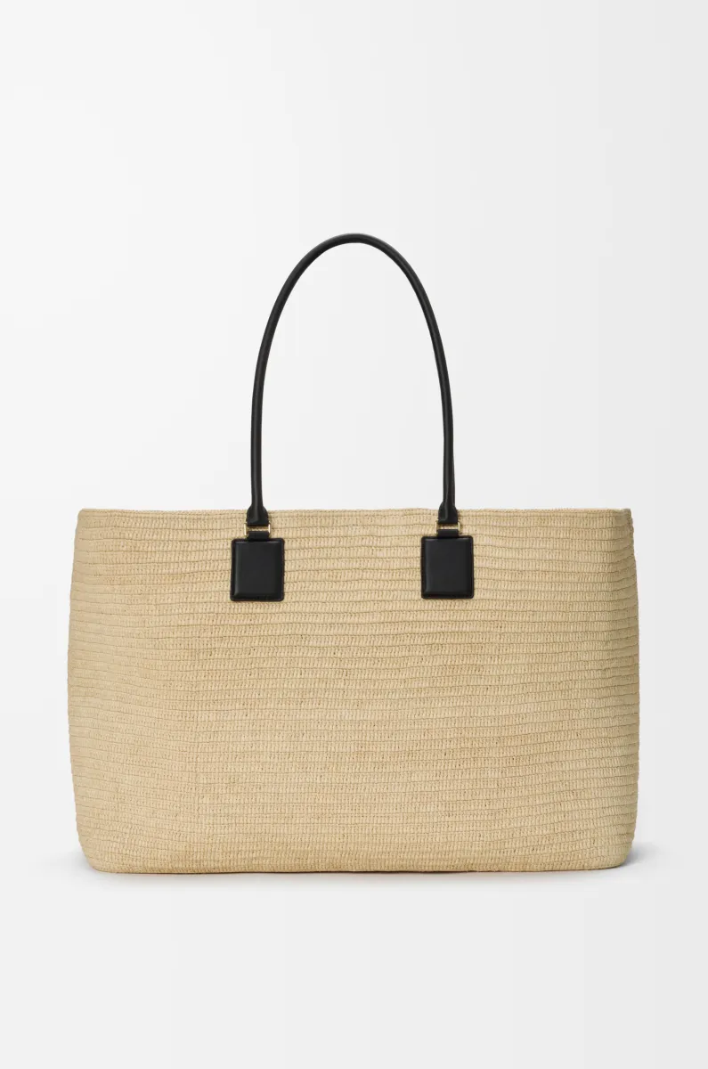 超大号拉菲草 Verano 托特手袋