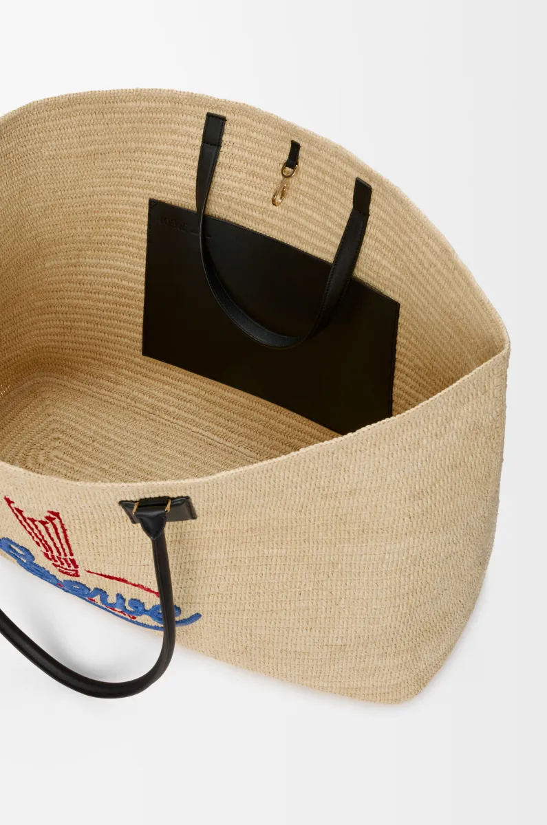 超大号拉菲草 Verano 托特手袋