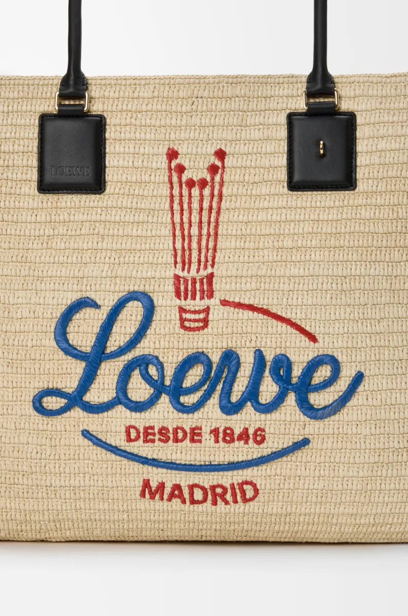 超大号拉菲草 Verano 托特手袋