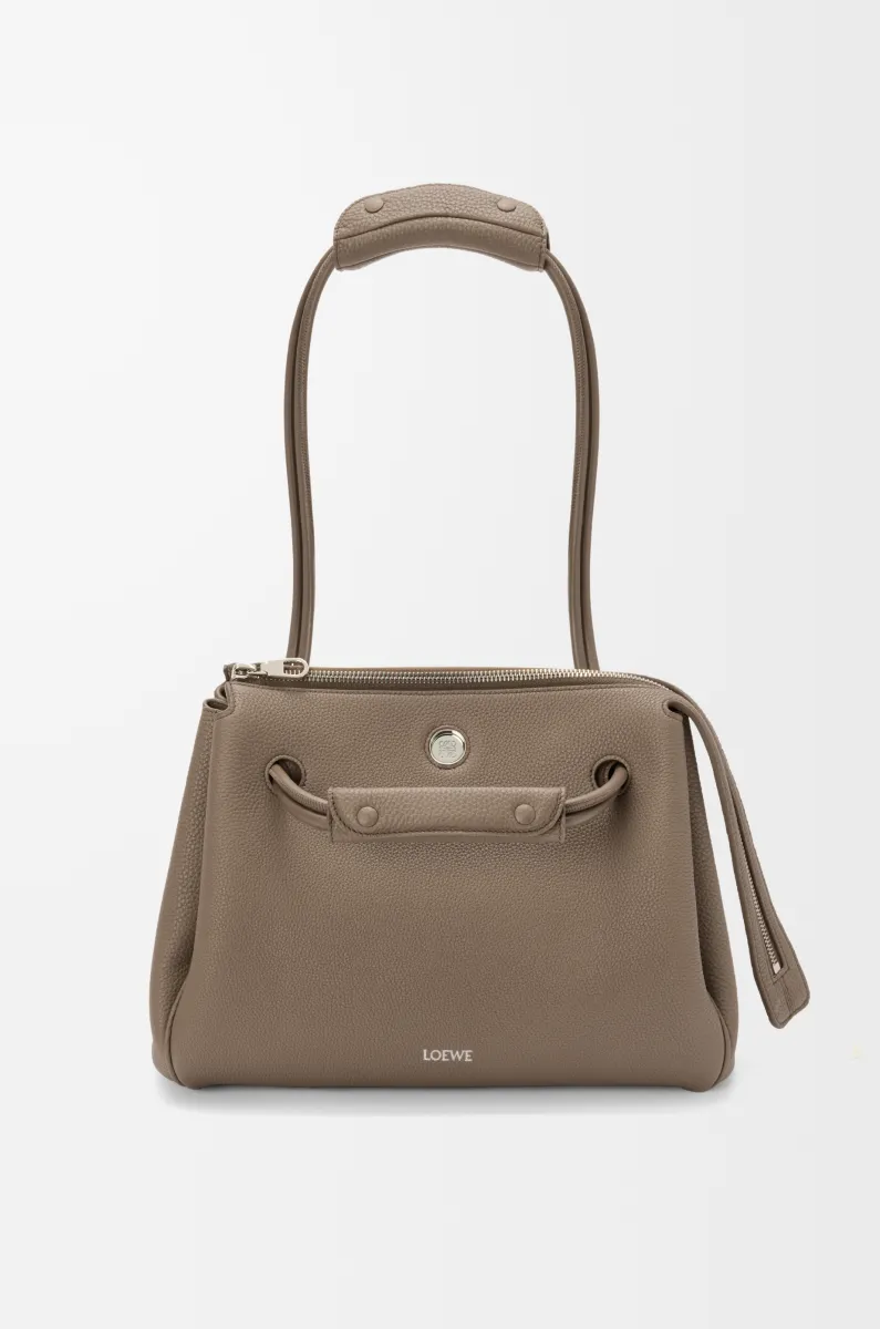 中号柔软粒面牛皮革 Madrid 手袋