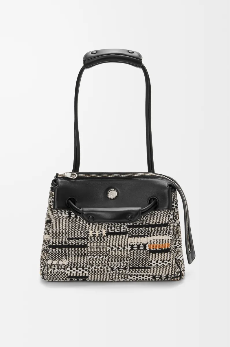 中号编织织物 Madrid 手袋