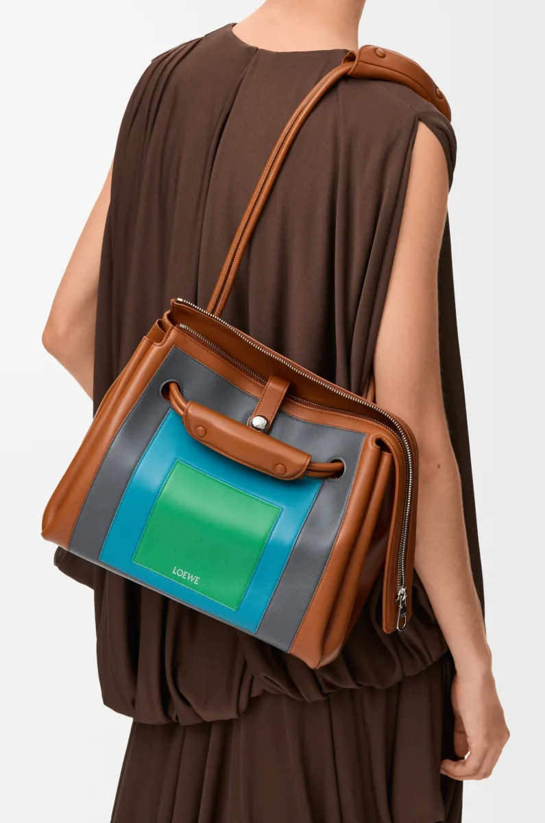 中号柔软牛皮革 Madrid 手袋