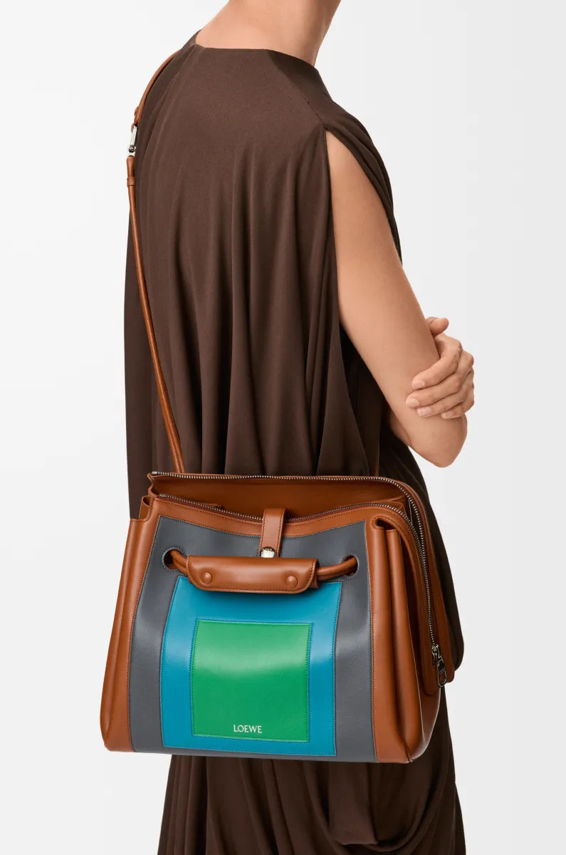 中号柔软牛皮革 Madrid 手袋