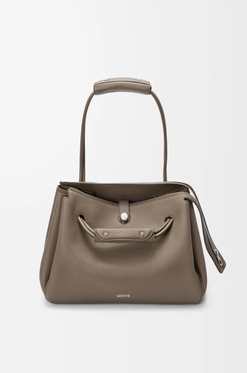 大号柔软粒面牛皮革 Madrid 手袋