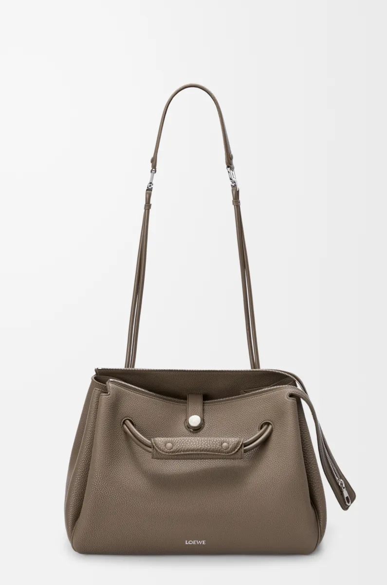 大号柔软粒面牛皮革 Madrid 手袋