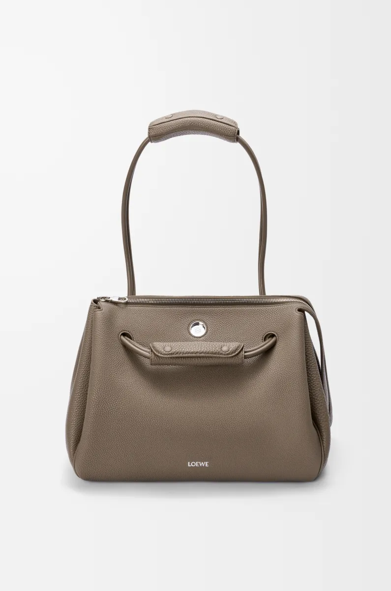 大号柔软粒面牛皮革 Madrid 手袋