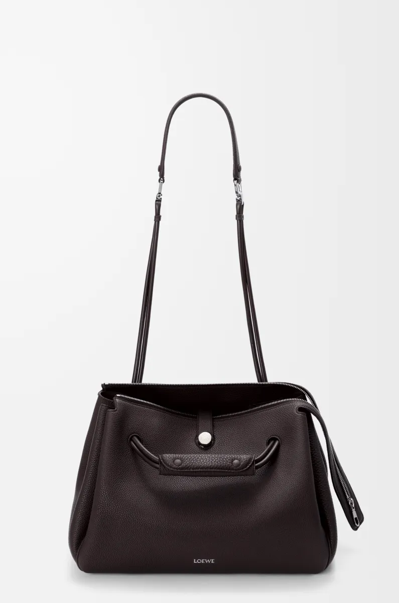 大号柔软粒面牛皮革 Madrid 手袋