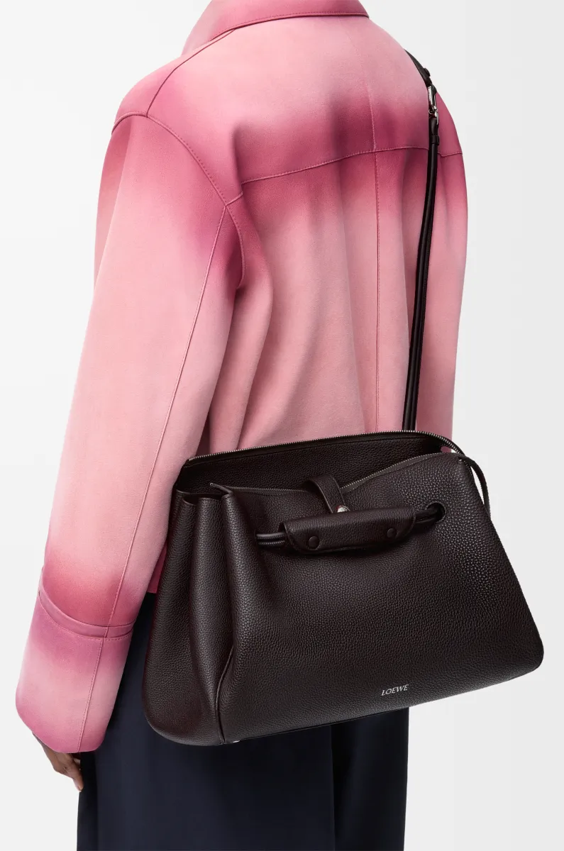 大号柔软粒面牛皮革 Madrid 手袋