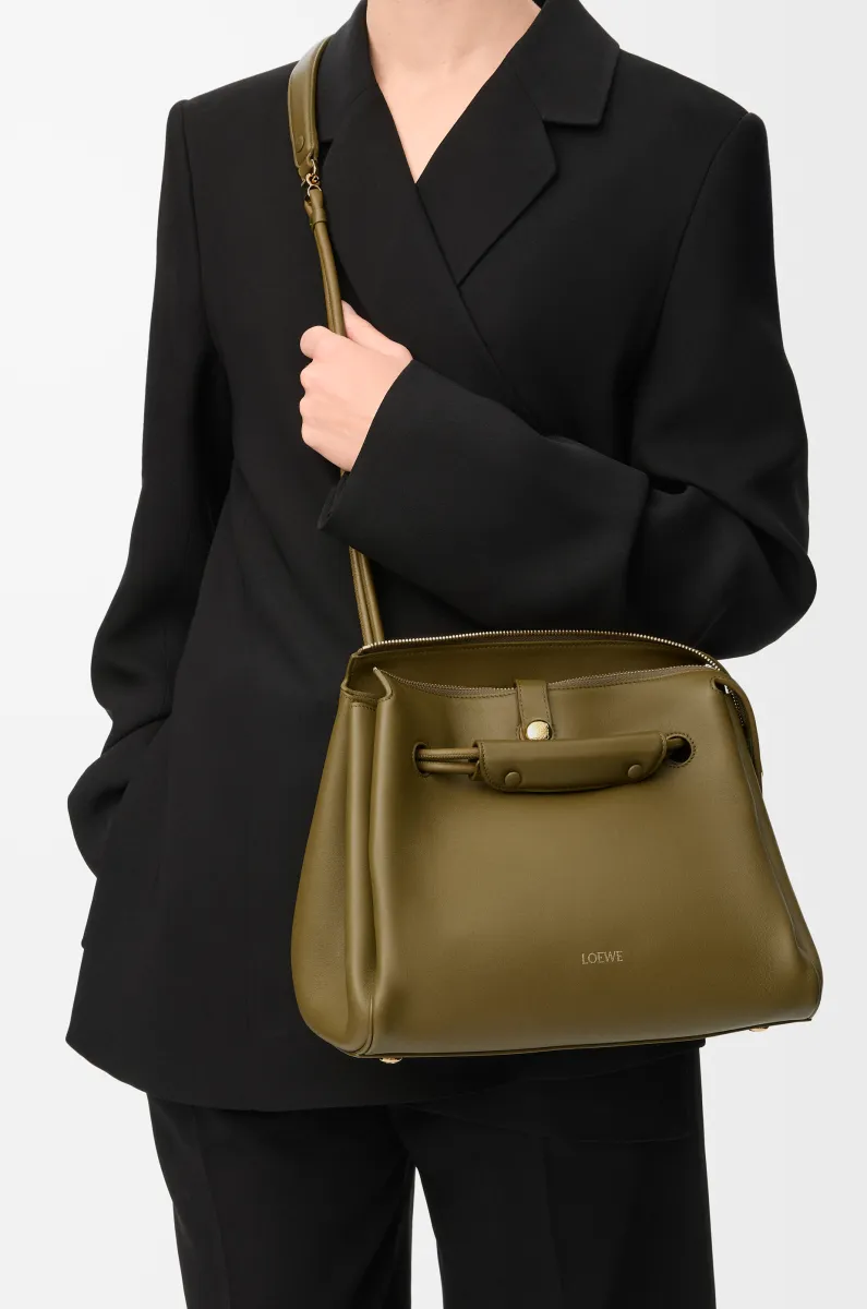 中号柔软牛皮革 Madrid 手袋