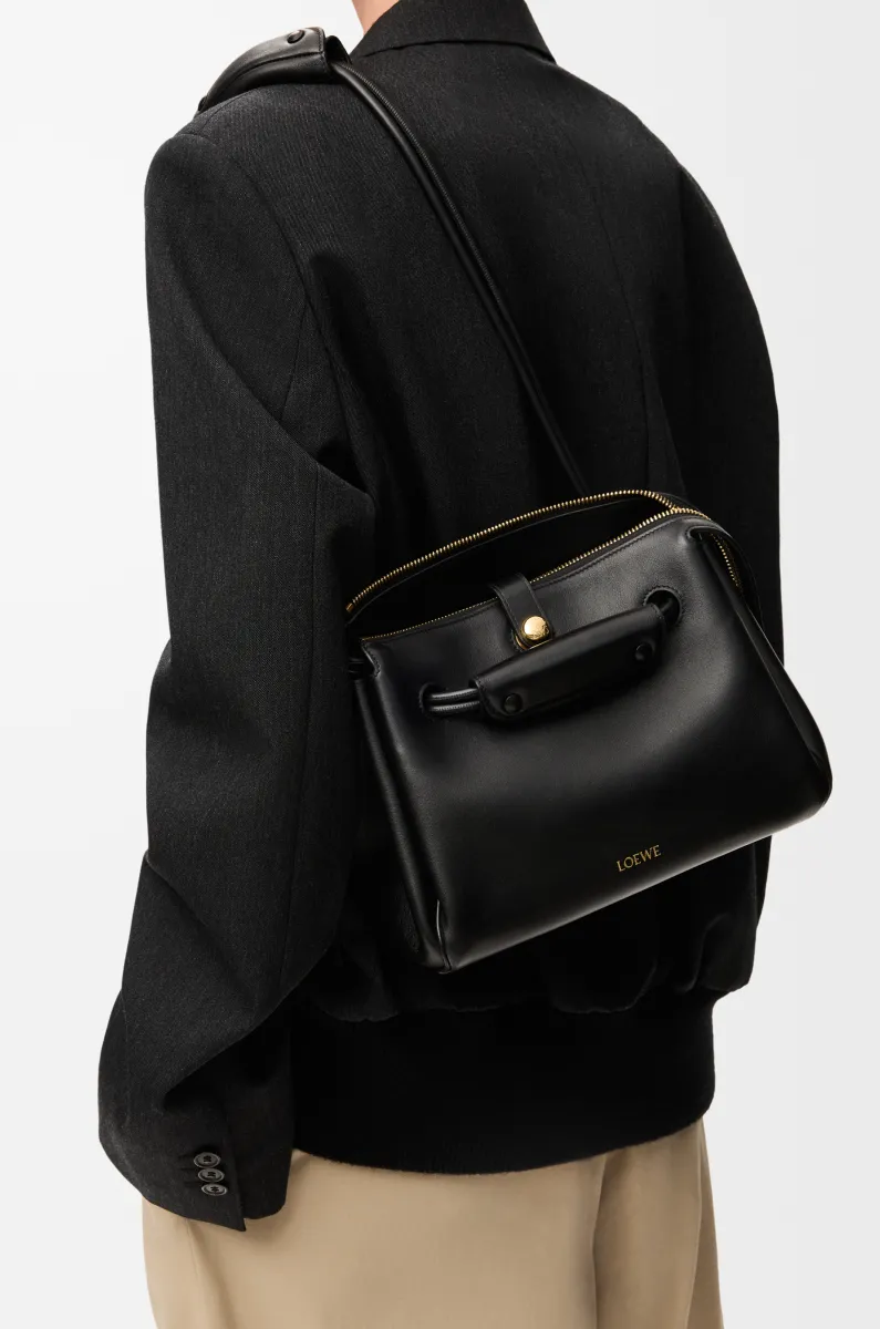 小号柔软牛皮革 Madrid 手袋