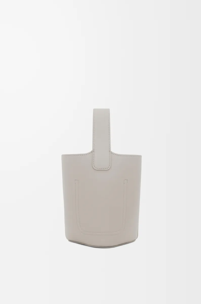 迷你光滑牛皮革 Pebble Bucket 水桶手袋