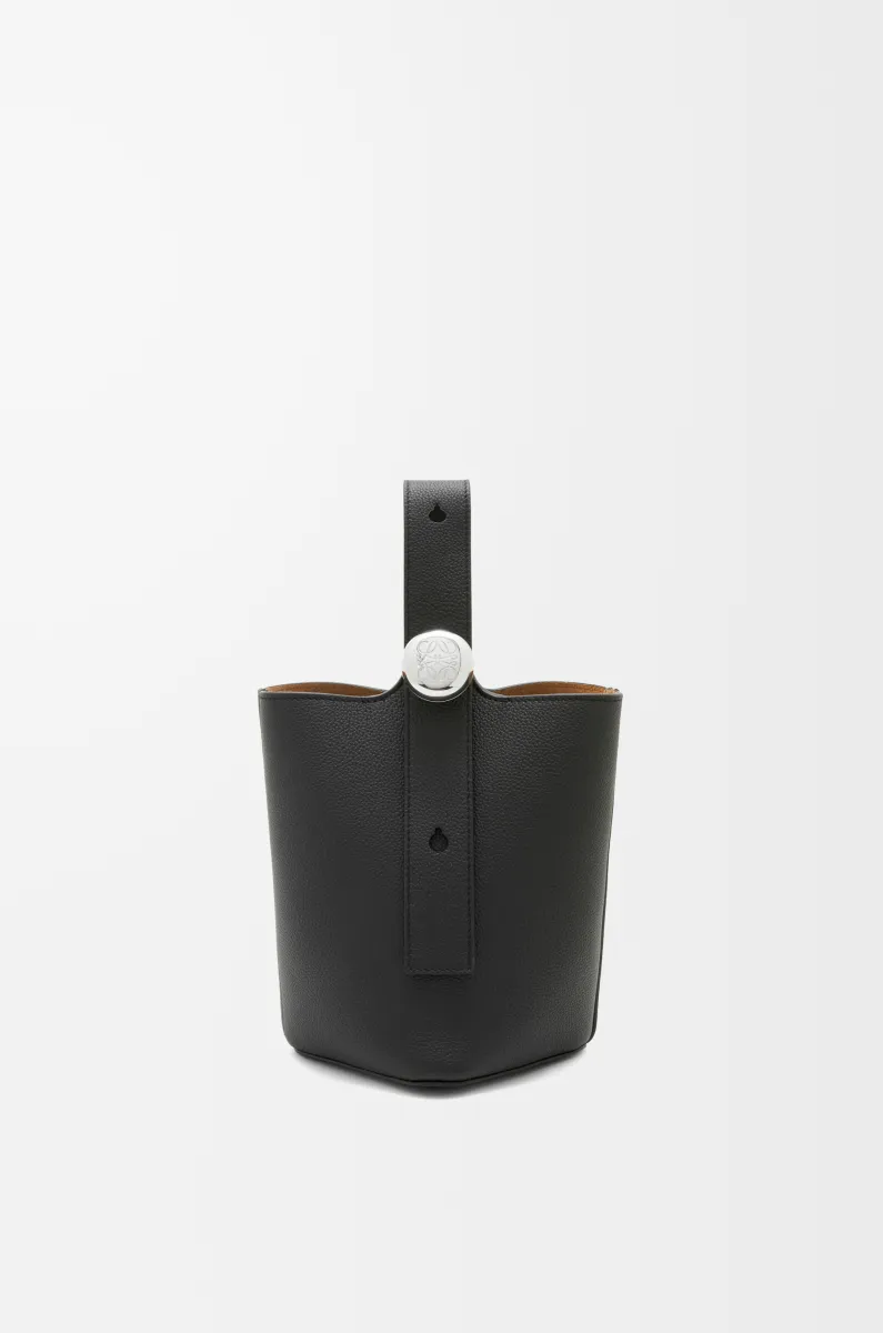 迷你柔软粒面牛皮革 Pebble Bucket 水桶手袋