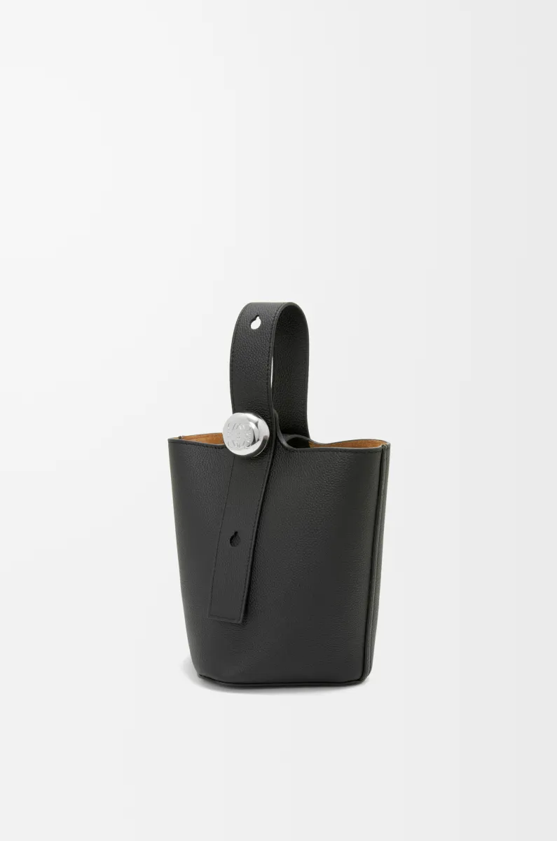 迷你柔软粒面牛皮革 Pebble Bucket 水桶手袋