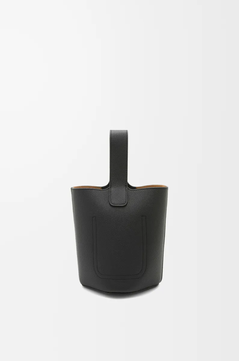 迷你柔软粒面牛皮革 Pebble Bucket 水桶手袋