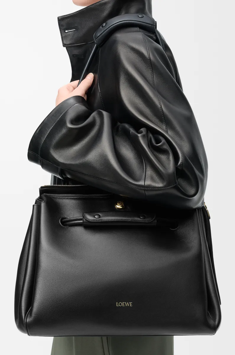 大号柔软牛皮革 Madrid 手袋