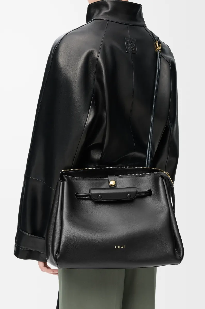 大号柔软牛皮革 Madrid 手袋