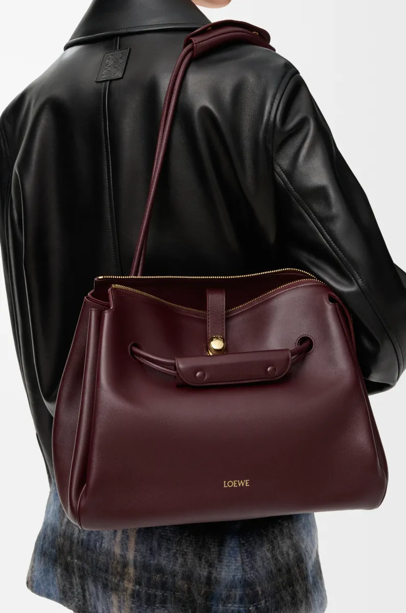 大号柔软牛皮革 Madrid 手袋