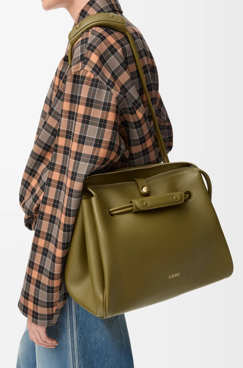 大号柔软牛皮革 Madrid 手袋