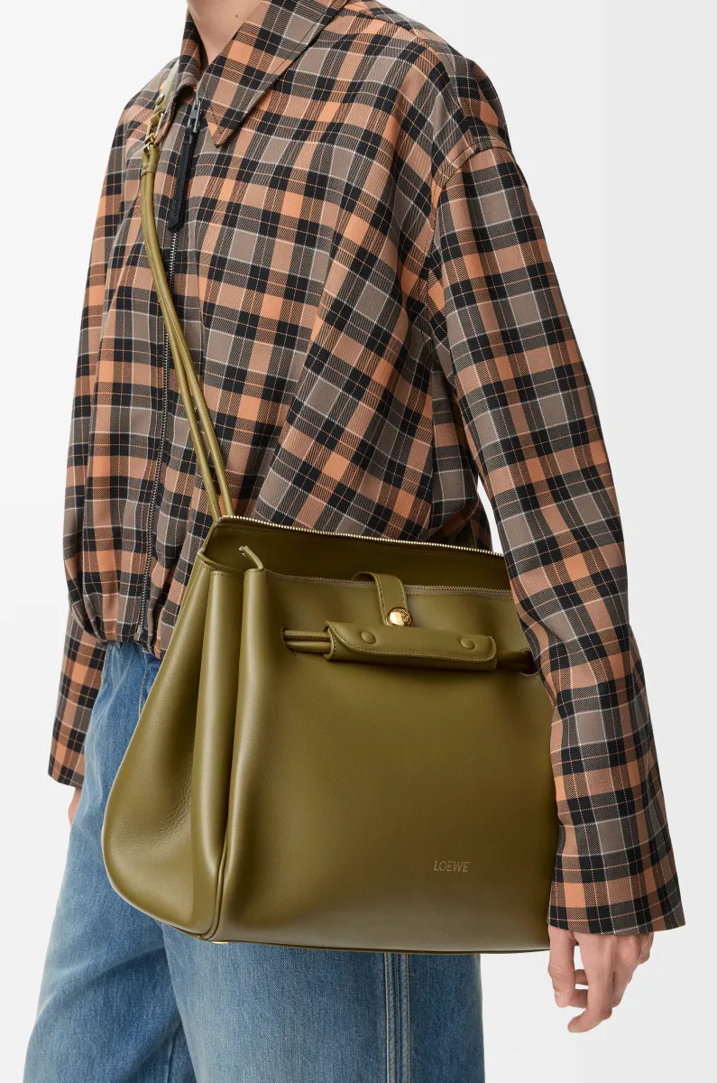 大号柔软牛皮革 Madrid 手袋