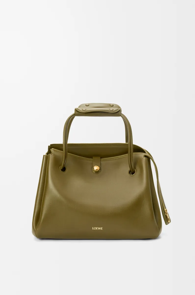 大号柔软牛皮革 Madrid 手袋