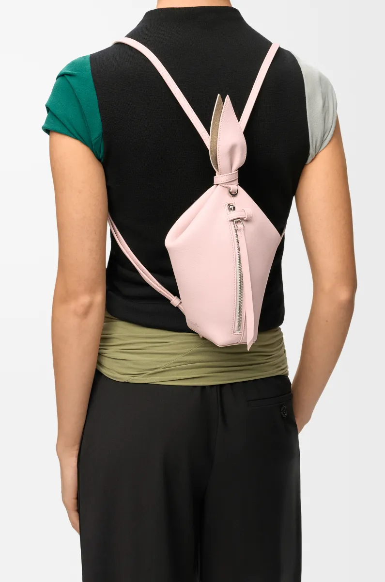 光滑牛皮革 Scarf 背包