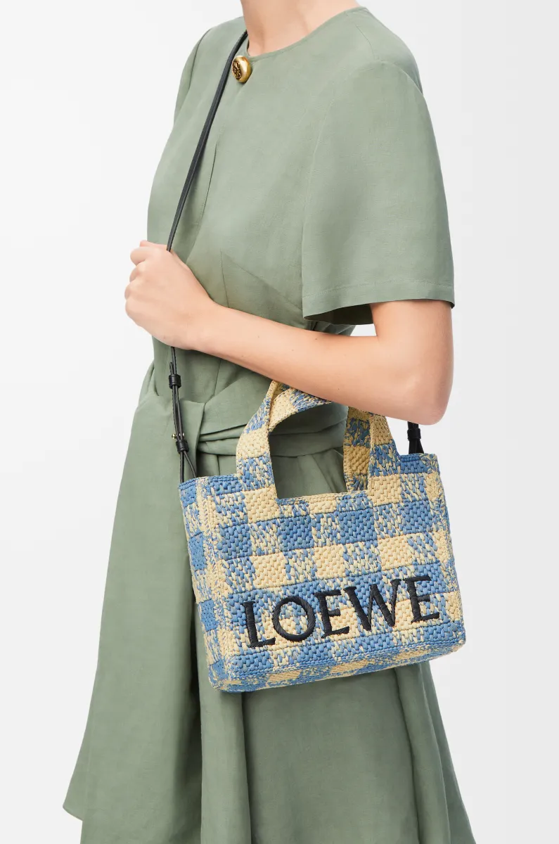 小号拉菲草 LOEWE Font Tote 手袋