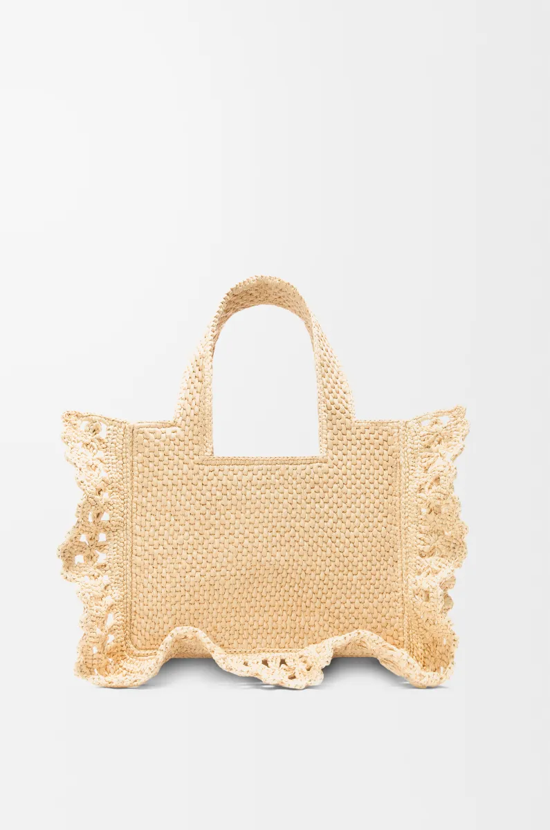 小号拉菲草 LOEWE Font Tote 手袋