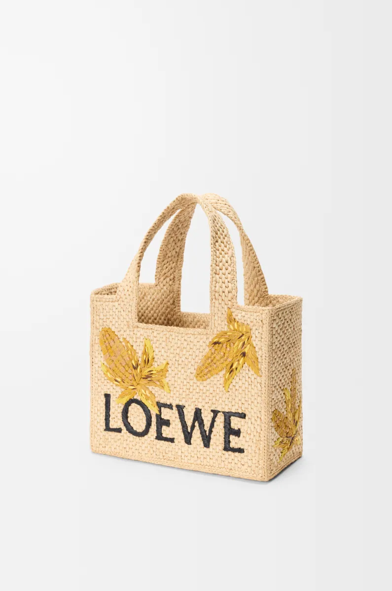 小号拉菲草 LOEWE Font Tote 手袋