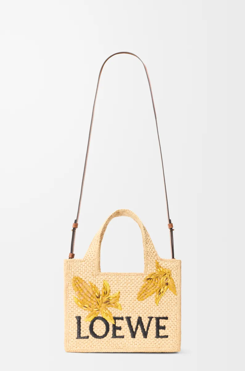 小号拉菲草 LOEWE Font Tote 手袋