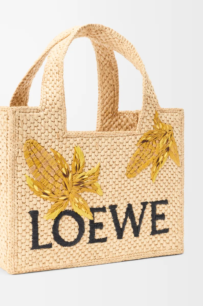 小号拉菲草 LOEWE Font Tote 手袋