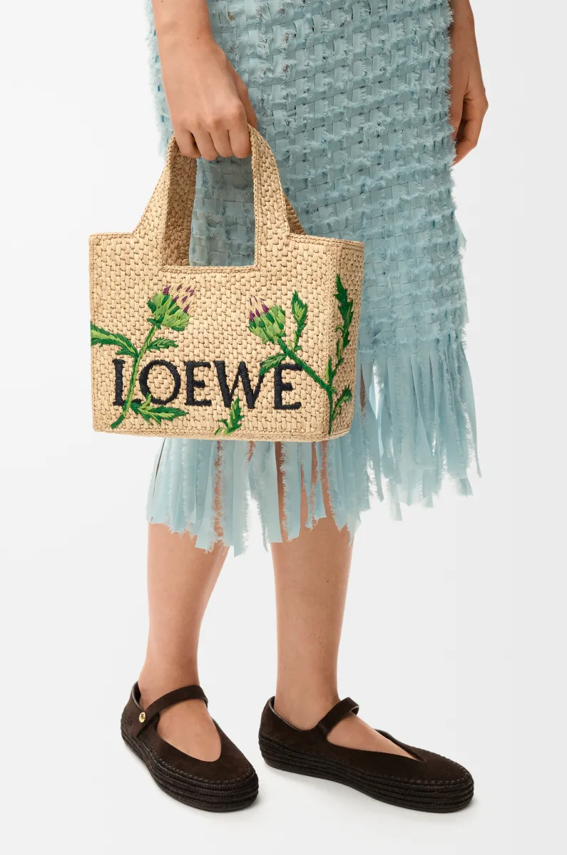 小号拉菲草 LOEWE Font Tote 手袋