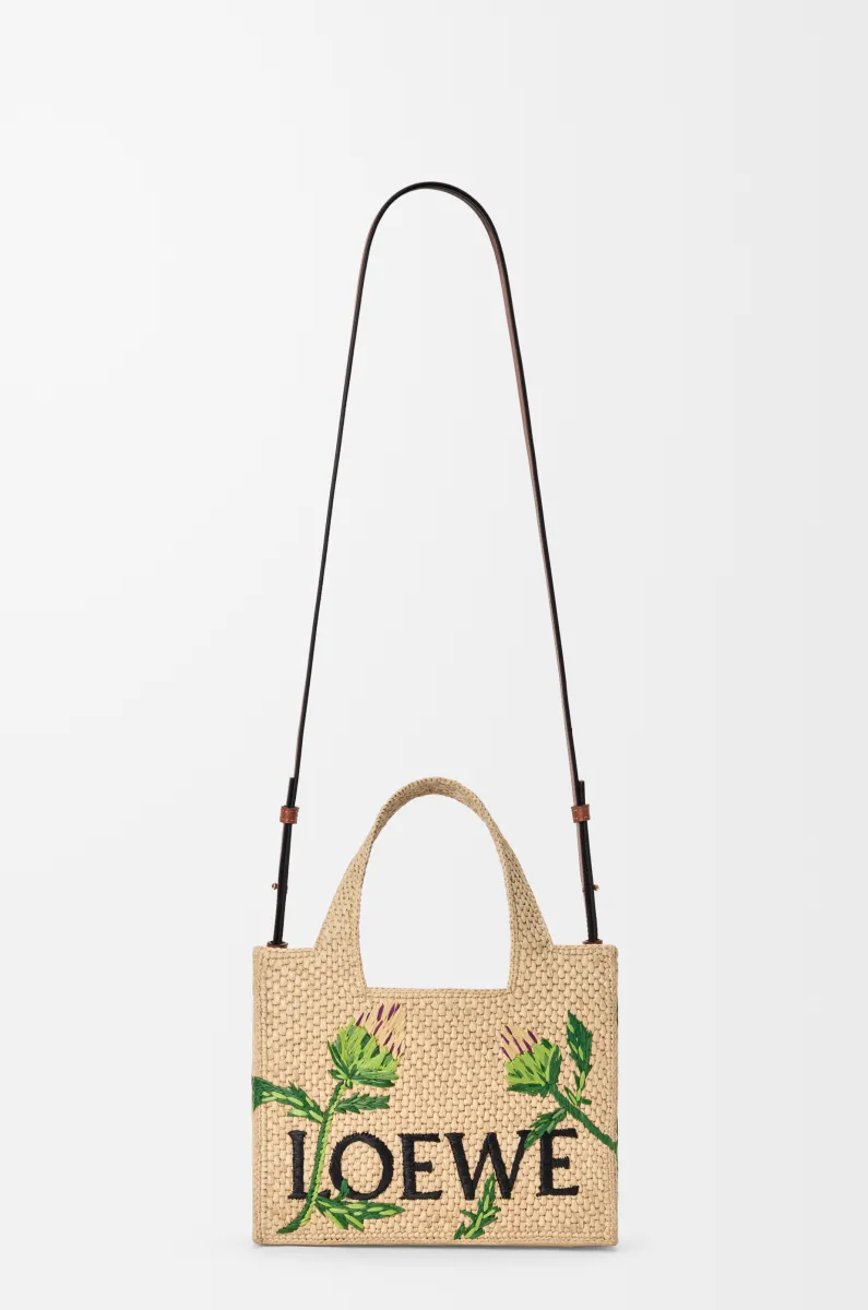 小号拉菲草 LOEWE Font Tote 手袋