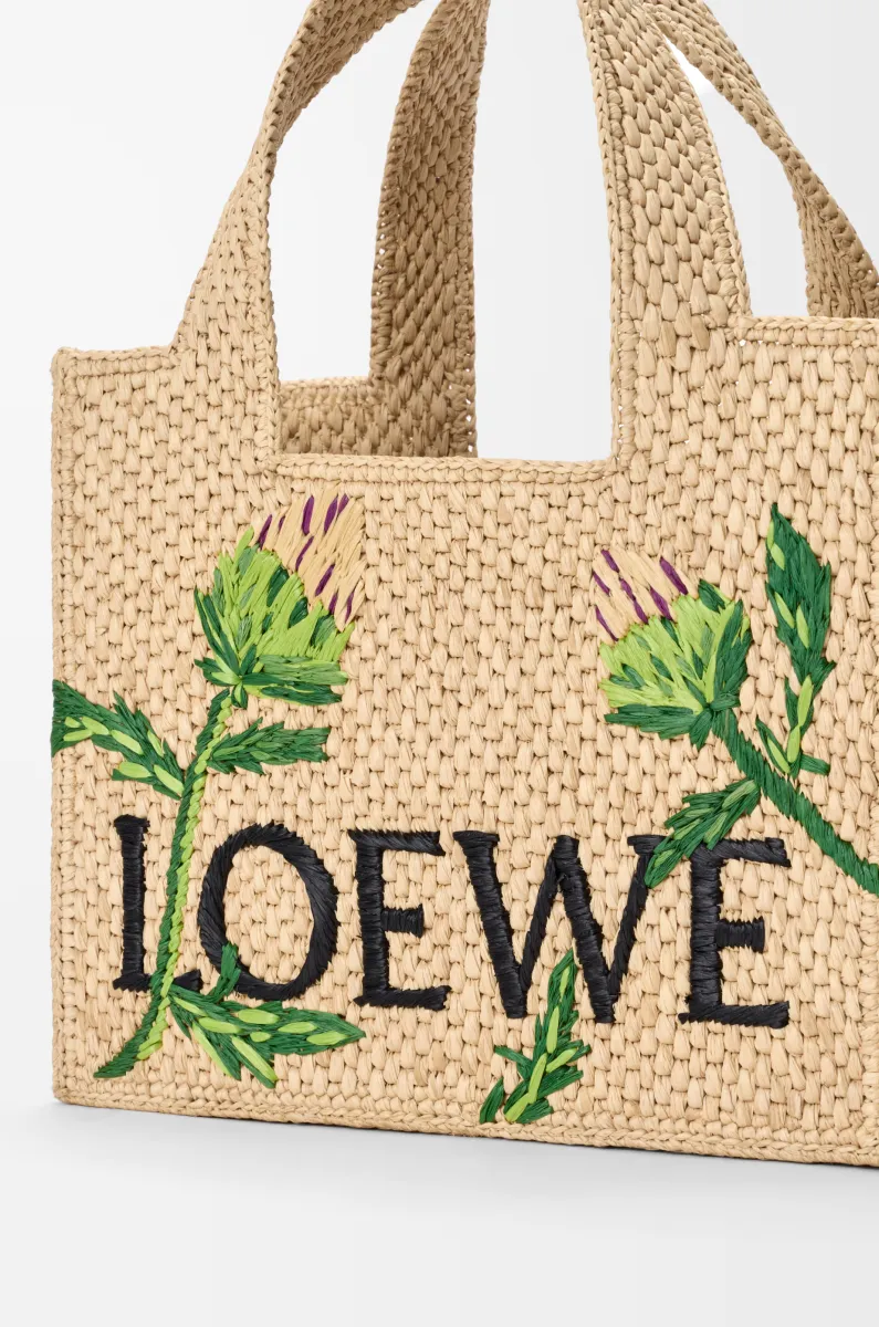 小号拉菲草 LOEWE Font Tote 手袋
