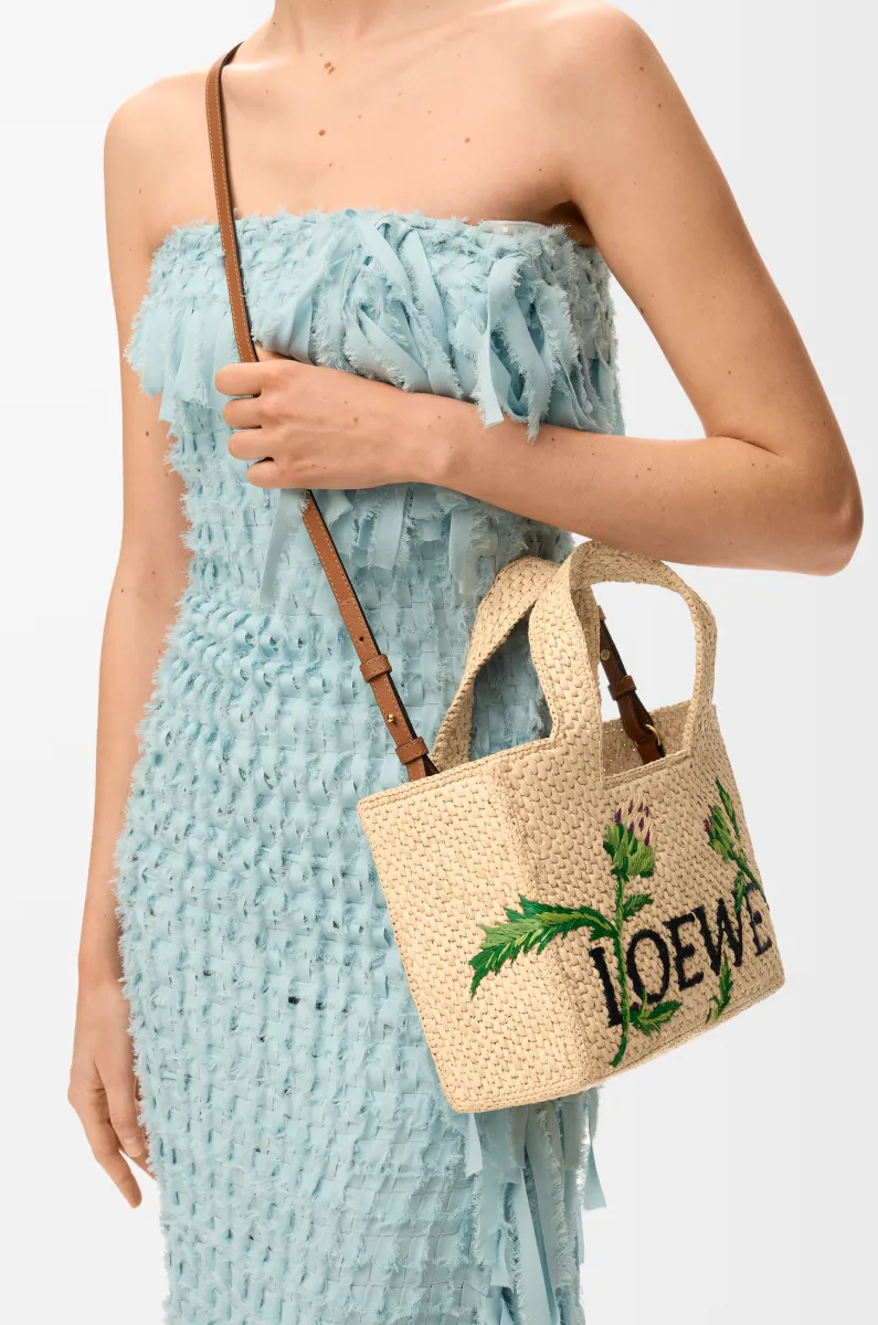 小号拉菲草 LOEWE Font Tote 手袋