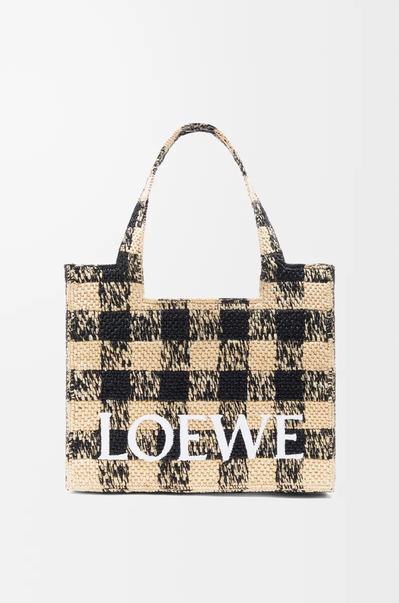 大号拉菲草 LOEWE Font Tote 手袋