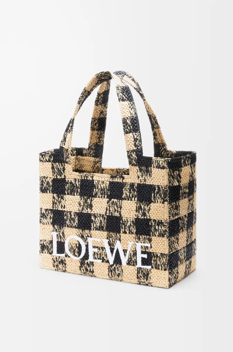 大号拉菲草 LOEWE Font Tote 手袋